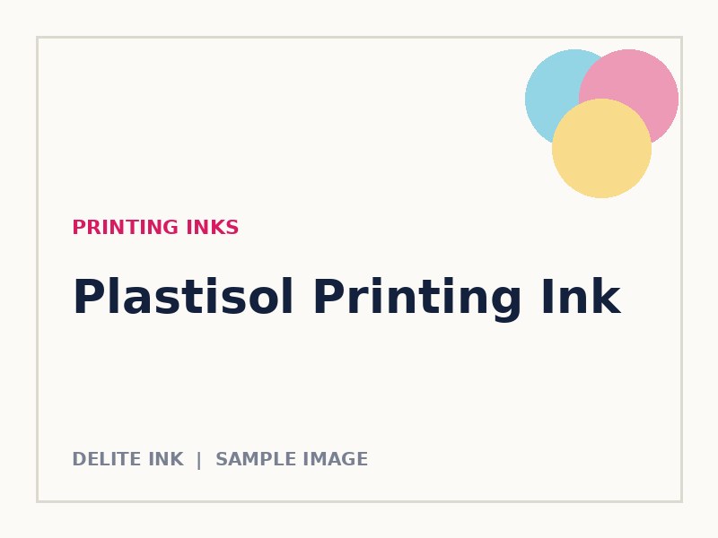 Plastisol Printing Ink