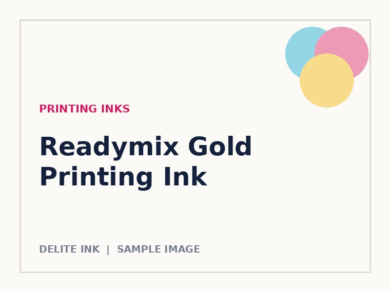 Readymix Gold Printing Ink