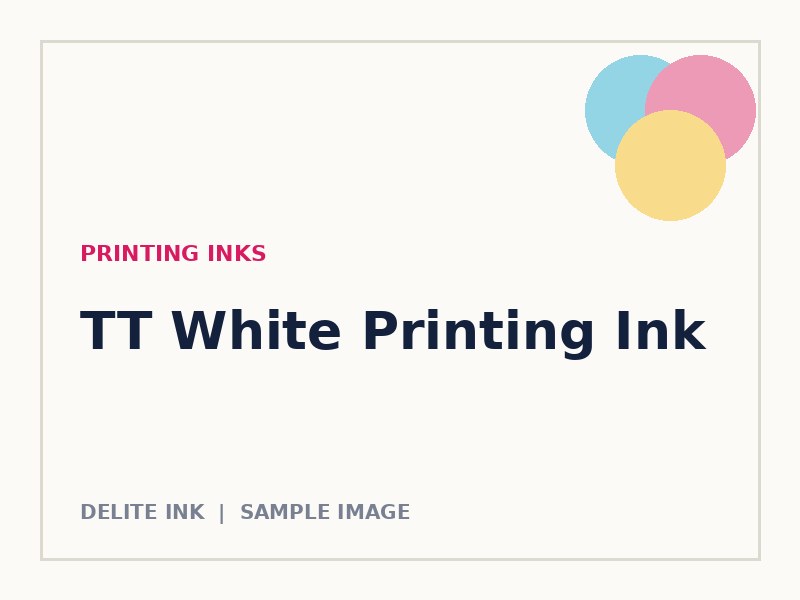 TT White Printing Ink
