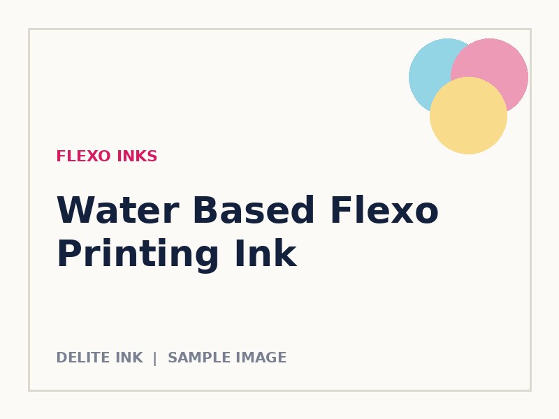 Water Based Flexo Printing Ink